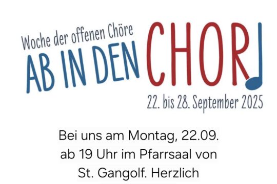Woche der offenen Chöre 2025